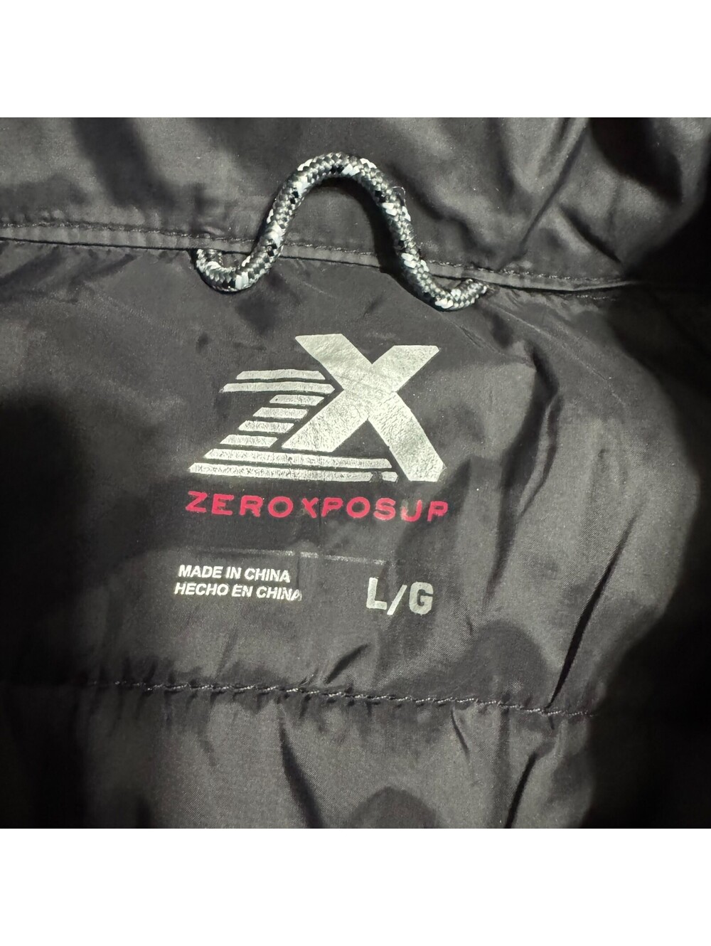 Zeroxposure Men's Puffer Jacket Black full zip Size Large Hiking Lightweight - Picture 6 of 8